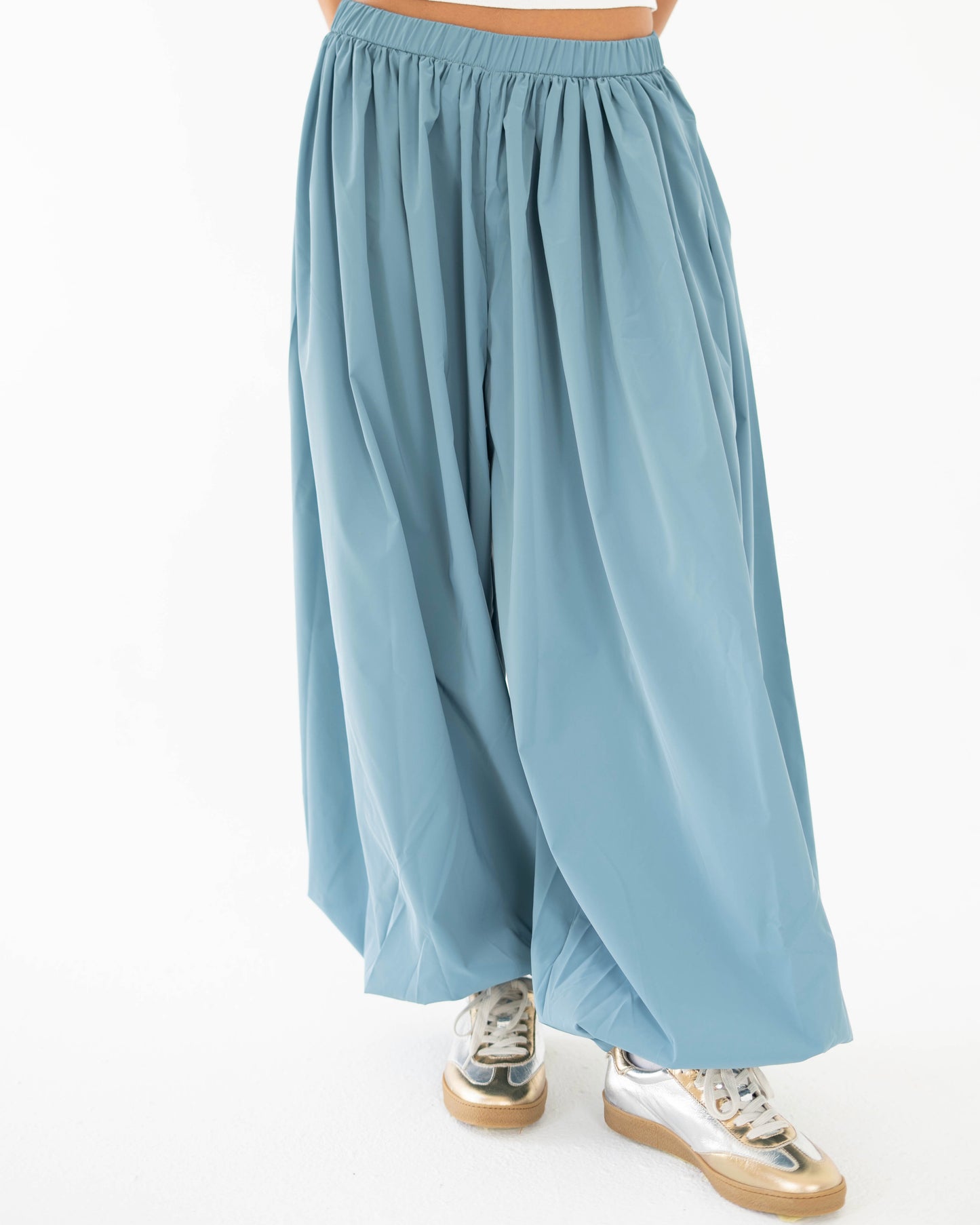 Balloon Pants in Powder Blue - Women