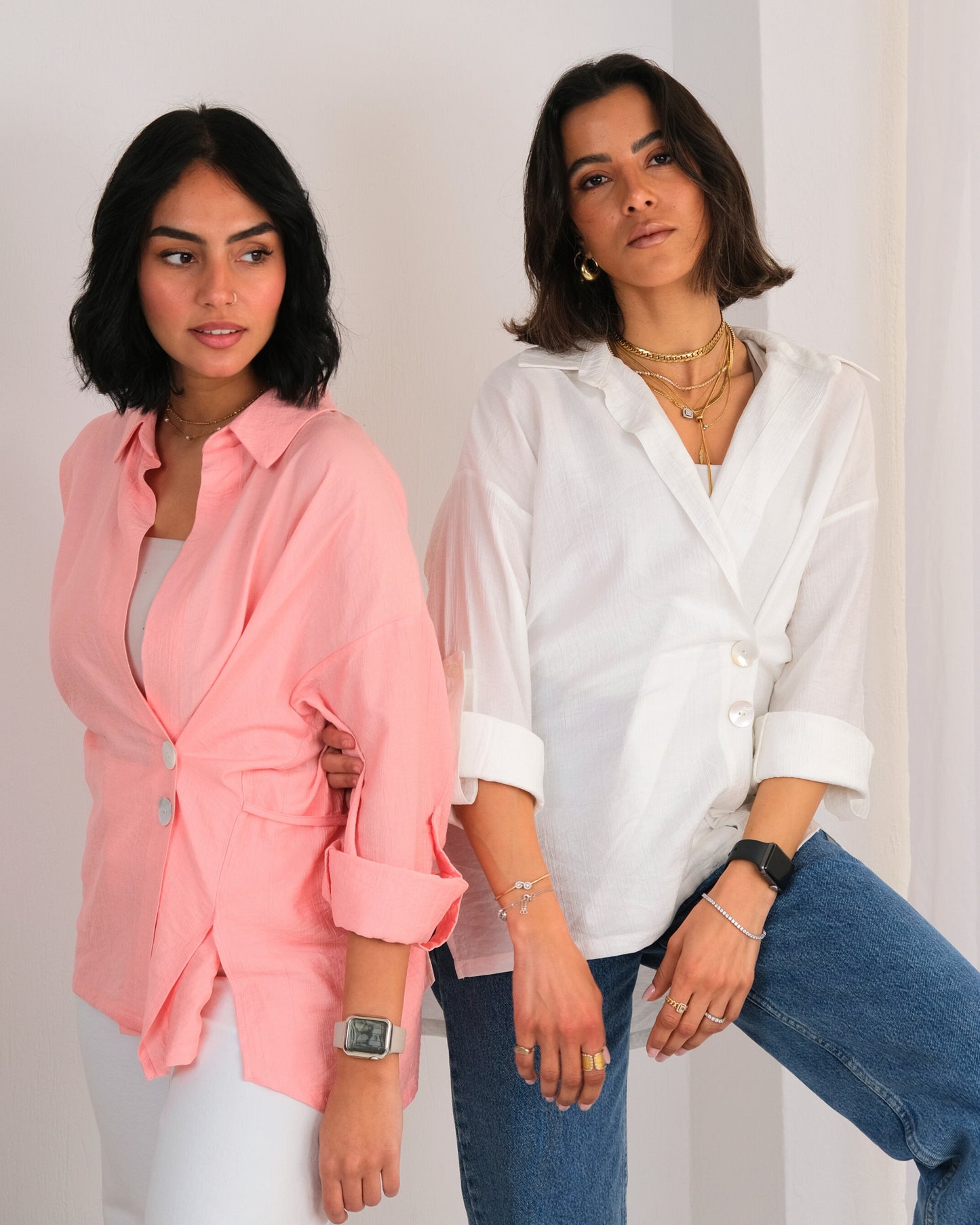 Side Wrap Shirt in White