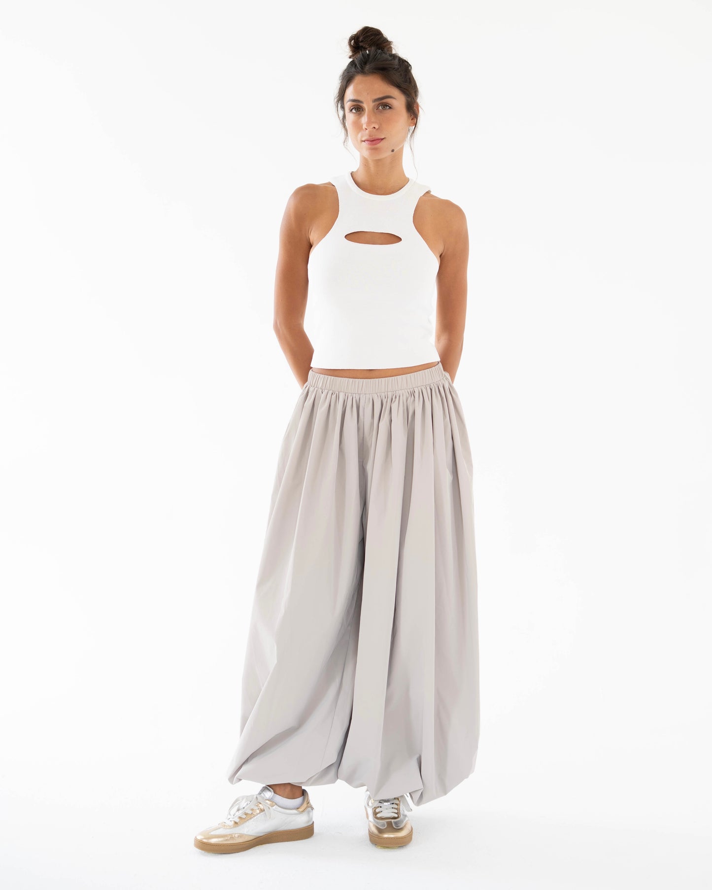Balloon Pants in Grey - Women