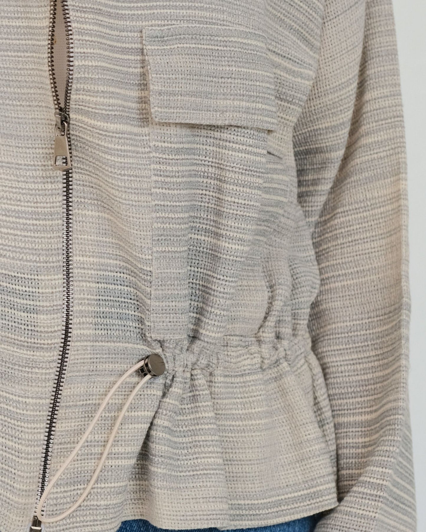 Mesh Jacket in Ash Grey