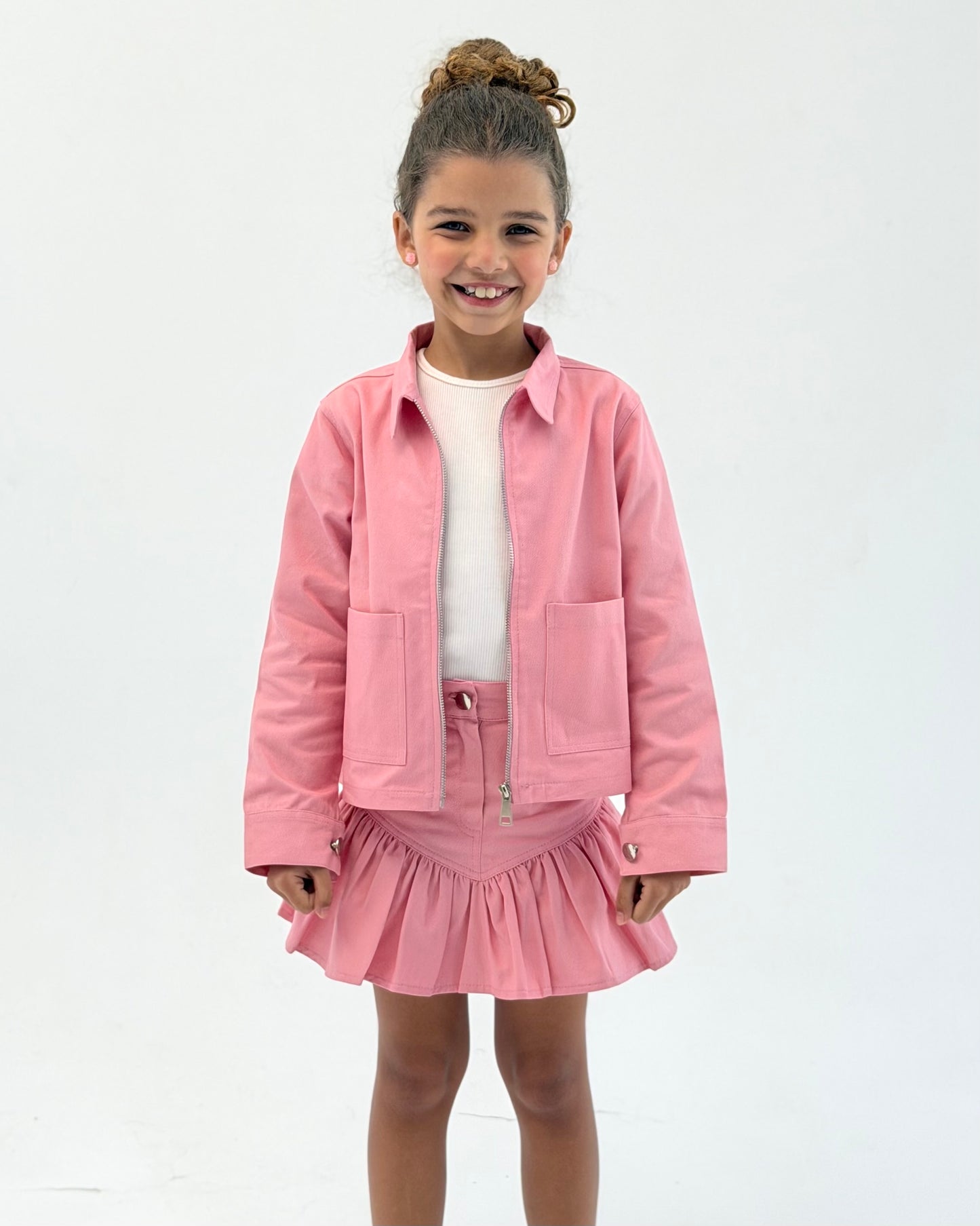Bow Back Jacket - Pink