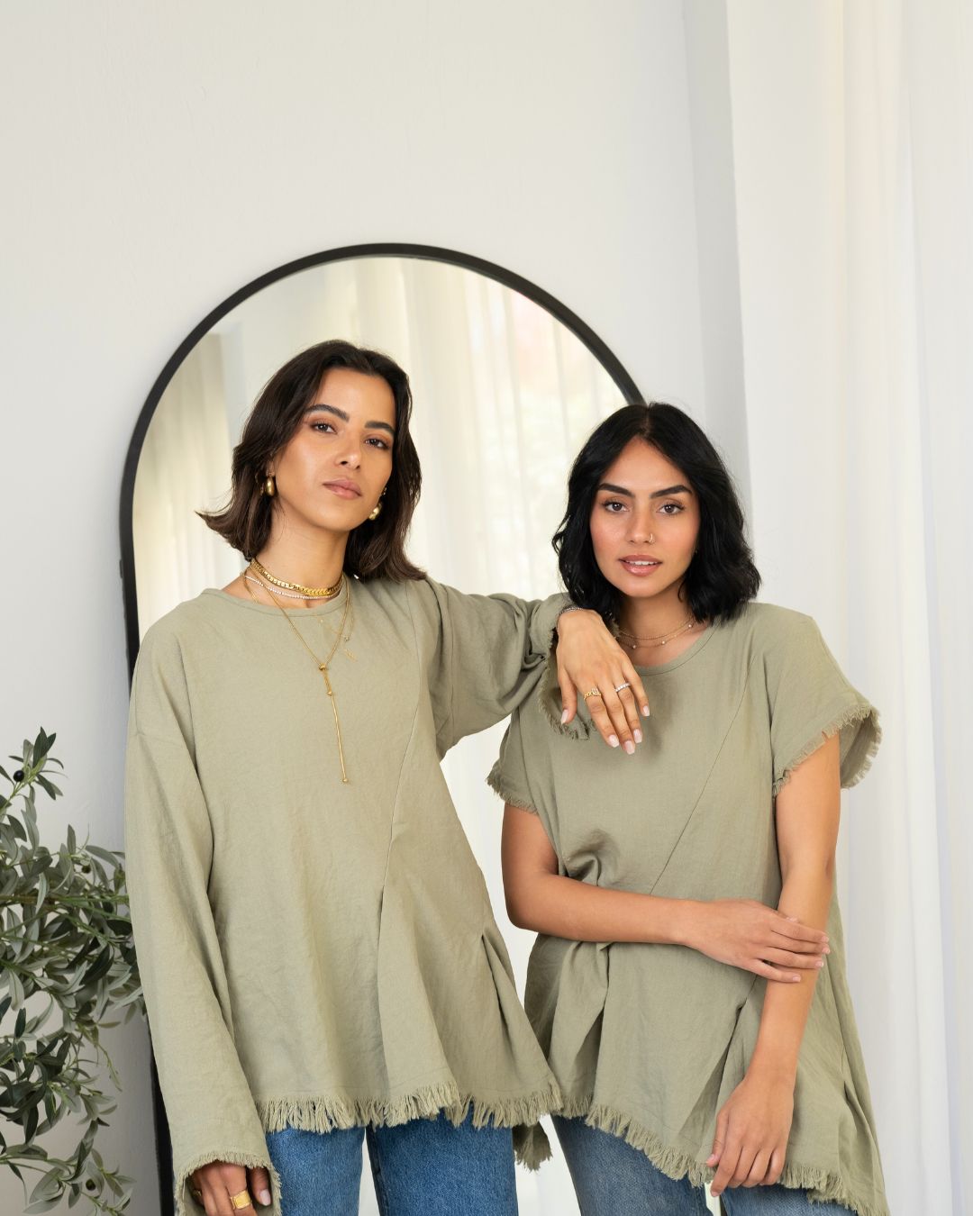 Frayed Edges Top - Long Sleeve