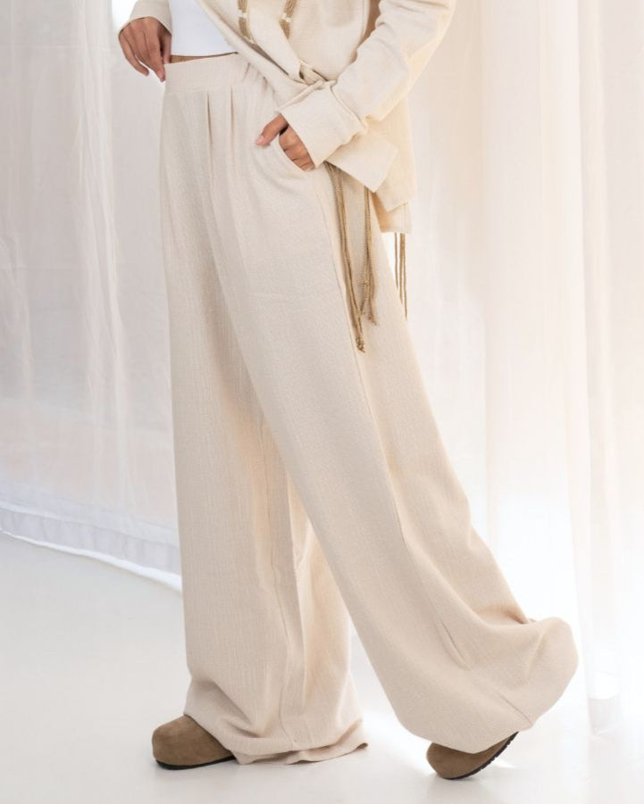 Pleats Linen Pants