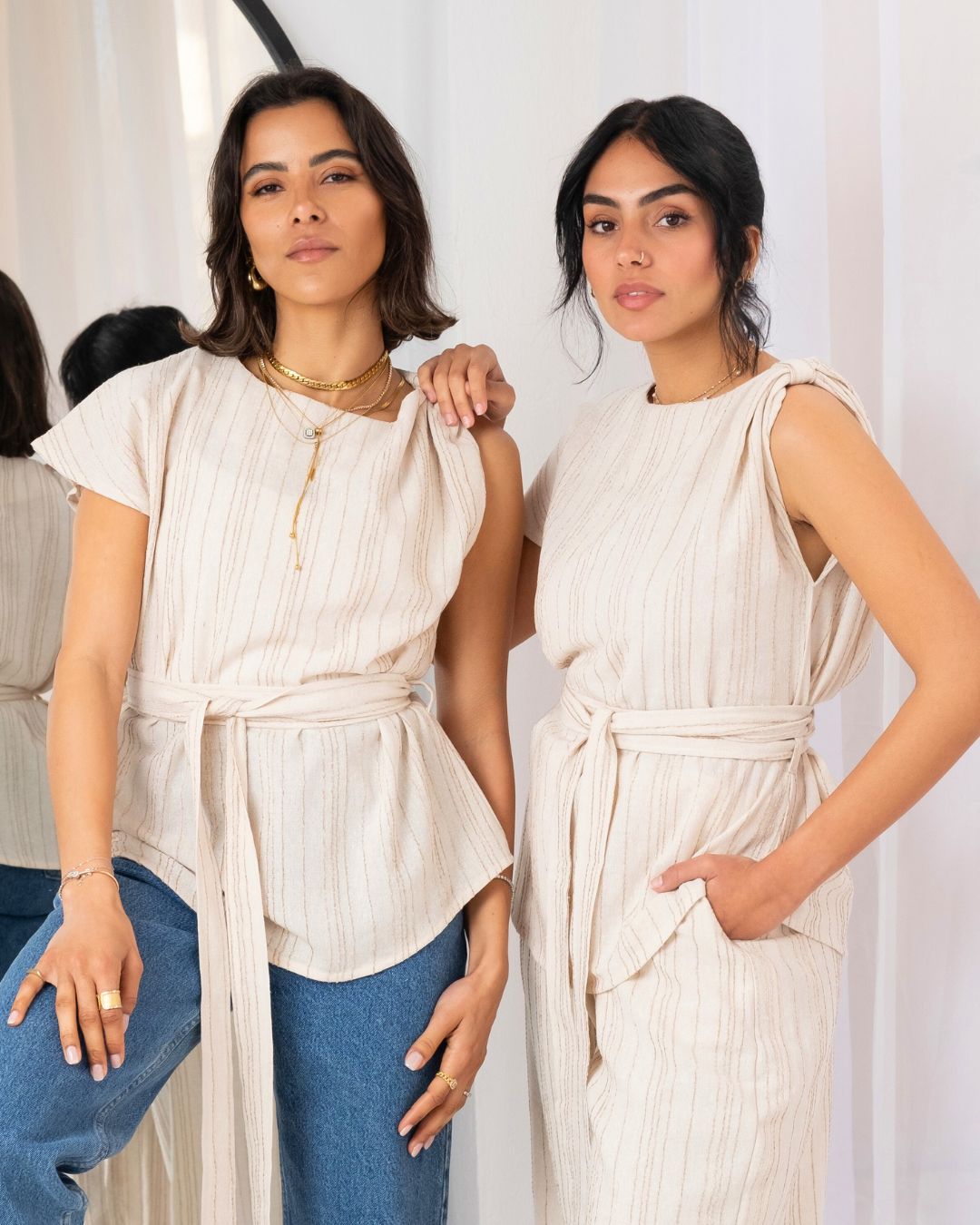 Asymmetrical Linen Knot Top