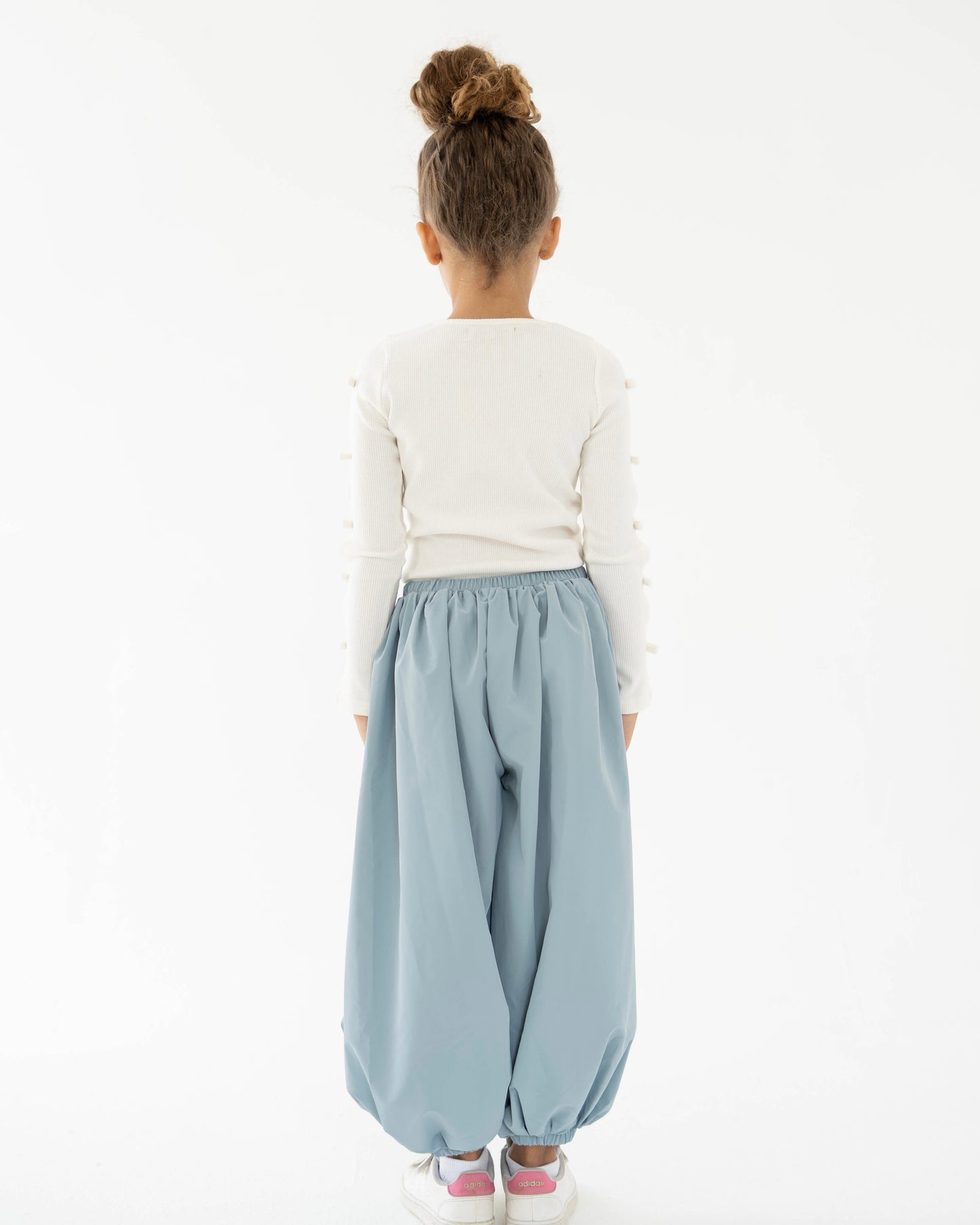 Balloon Pants in Cloud Blue - Girls