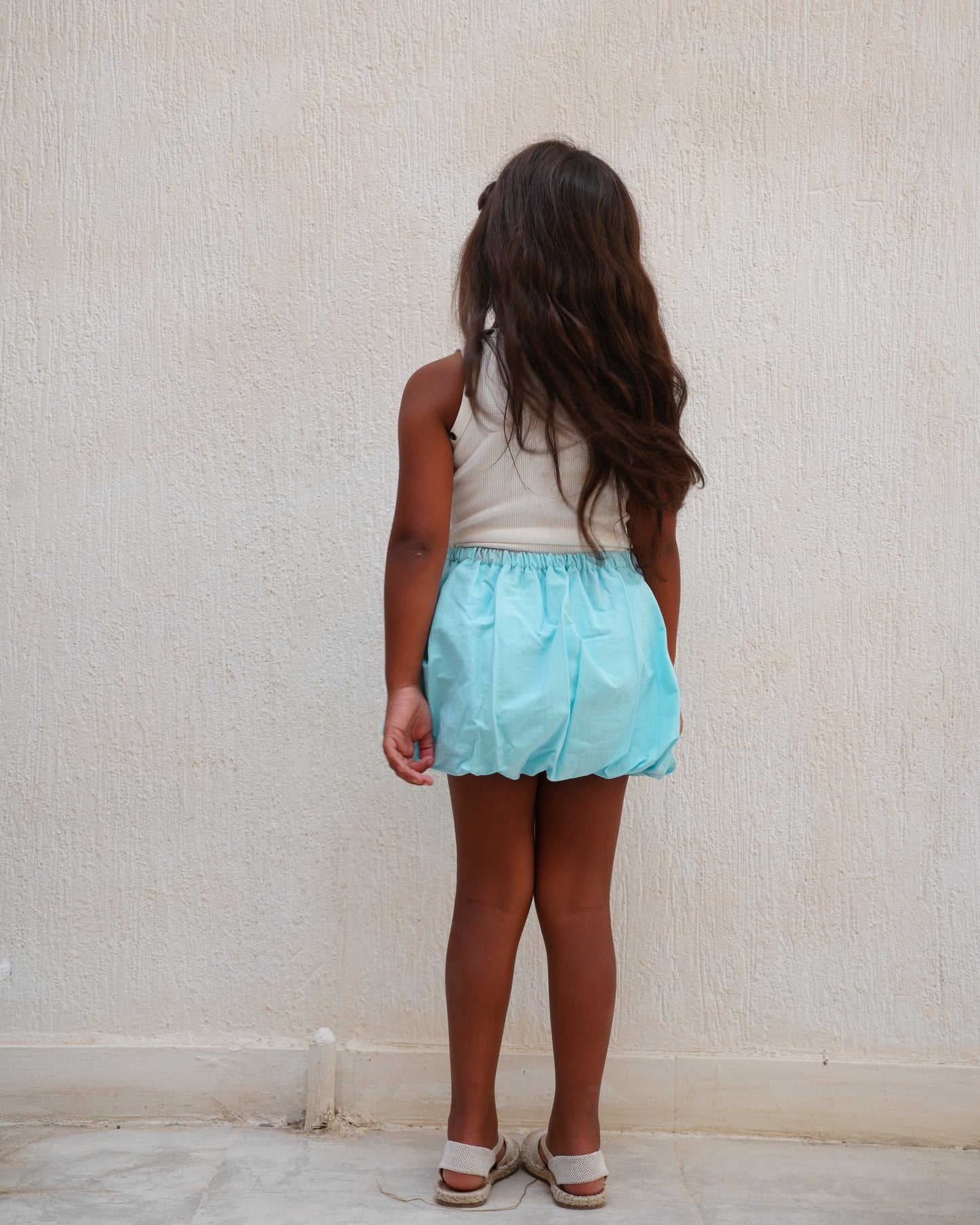 Aqua Blue Bubble Skirt