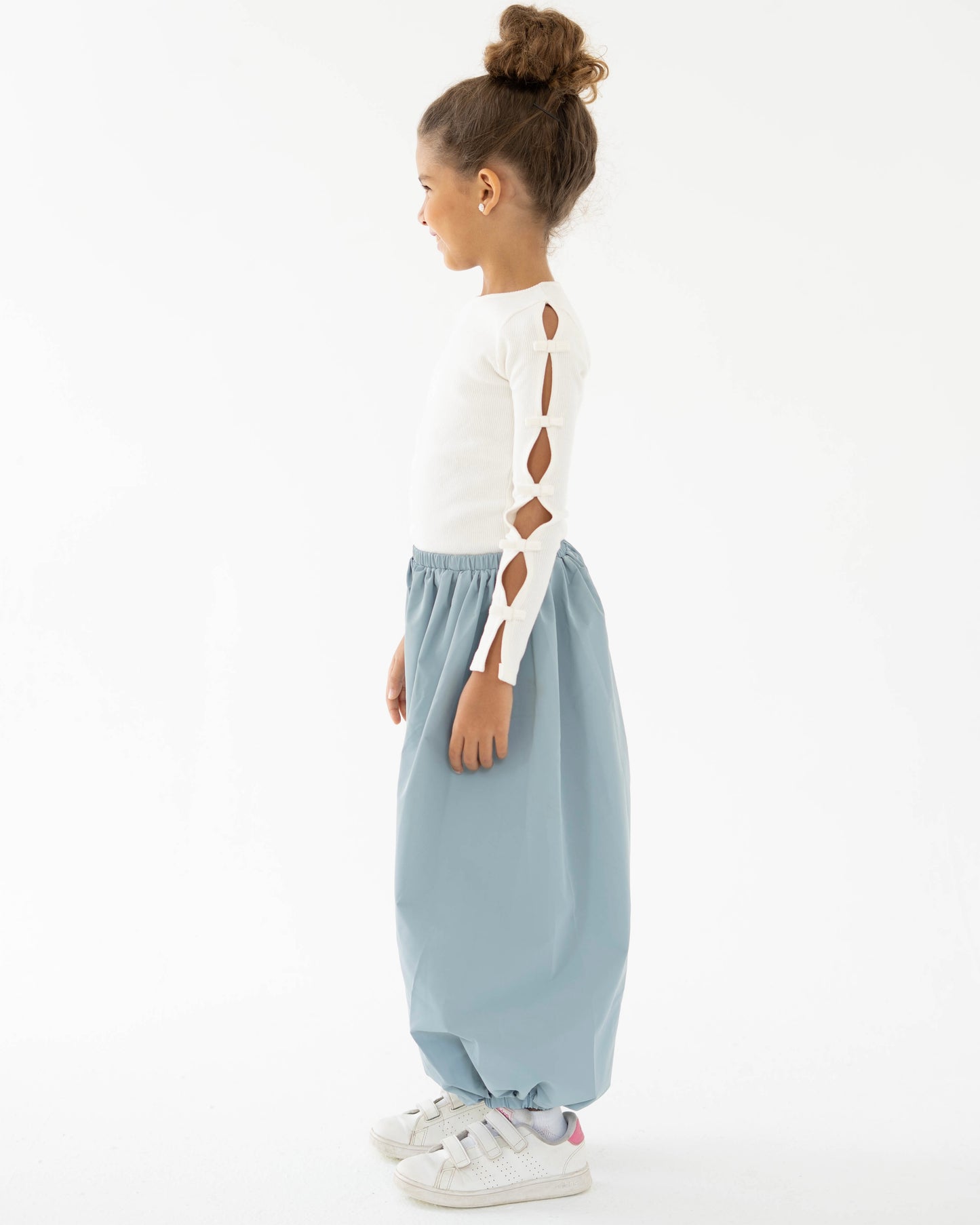 Balloon Pants in Cloud Blue - Girls