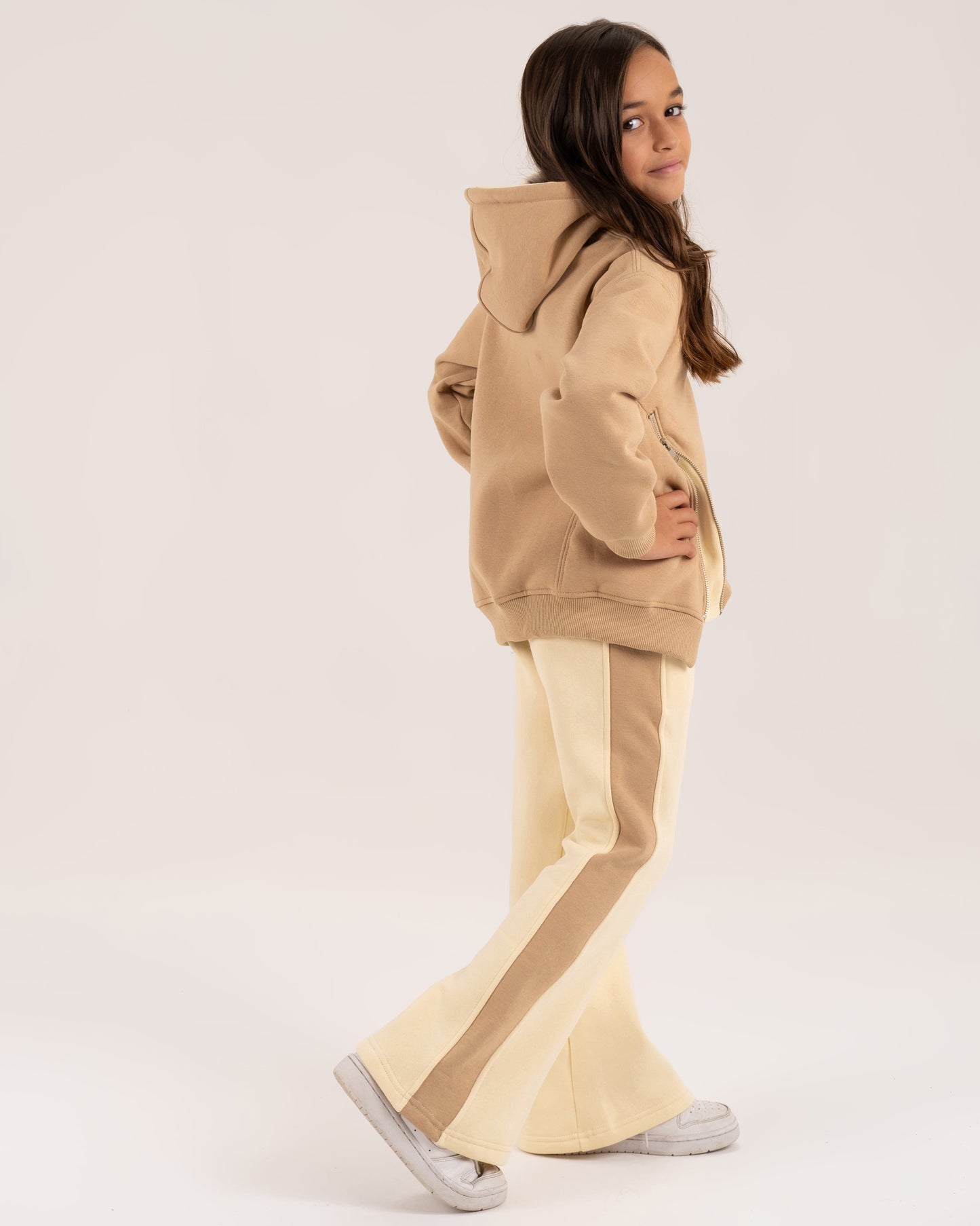 Beige Zipper Set