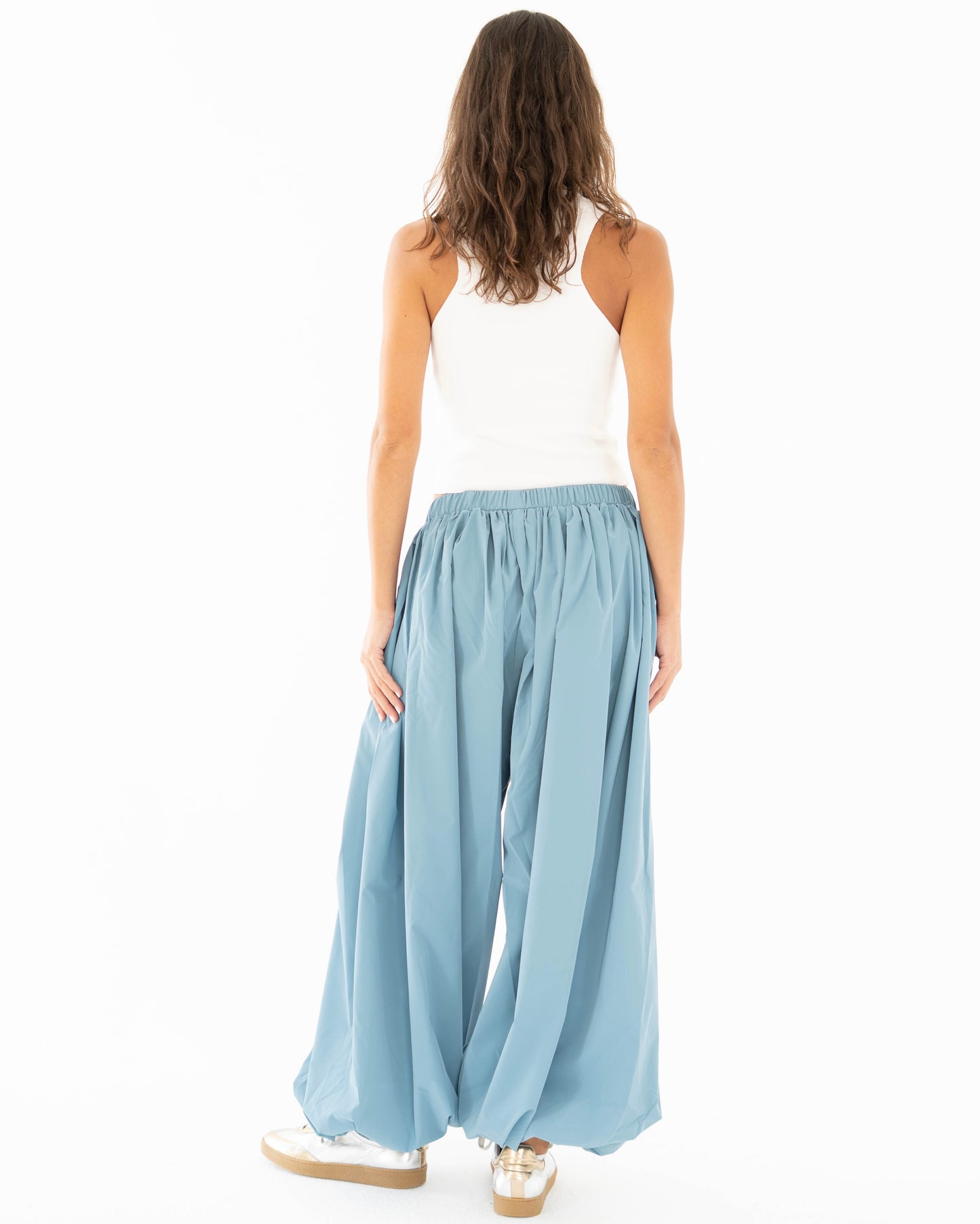 Balloon Pants in Powder Blue - Women