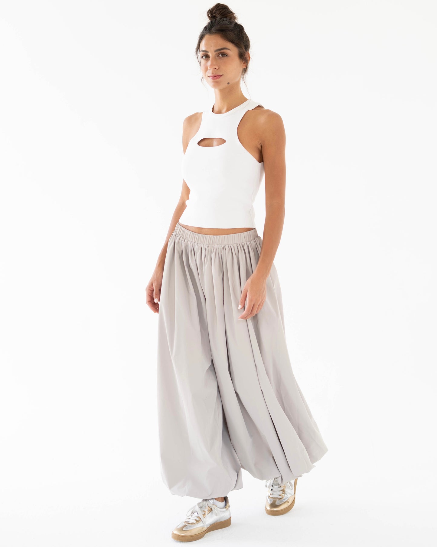 Balloon Pants in Grey - Women