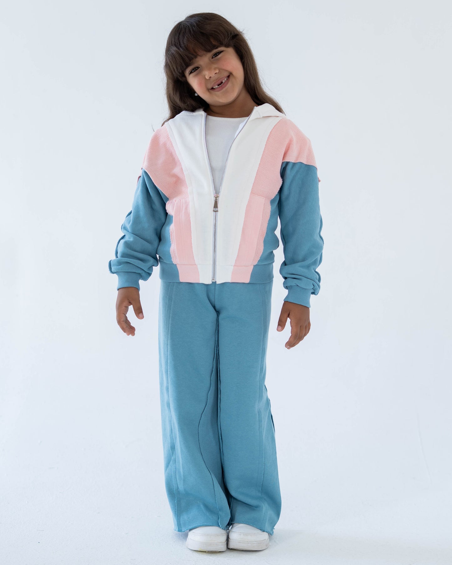 Colorblock Set - Blue/Peach