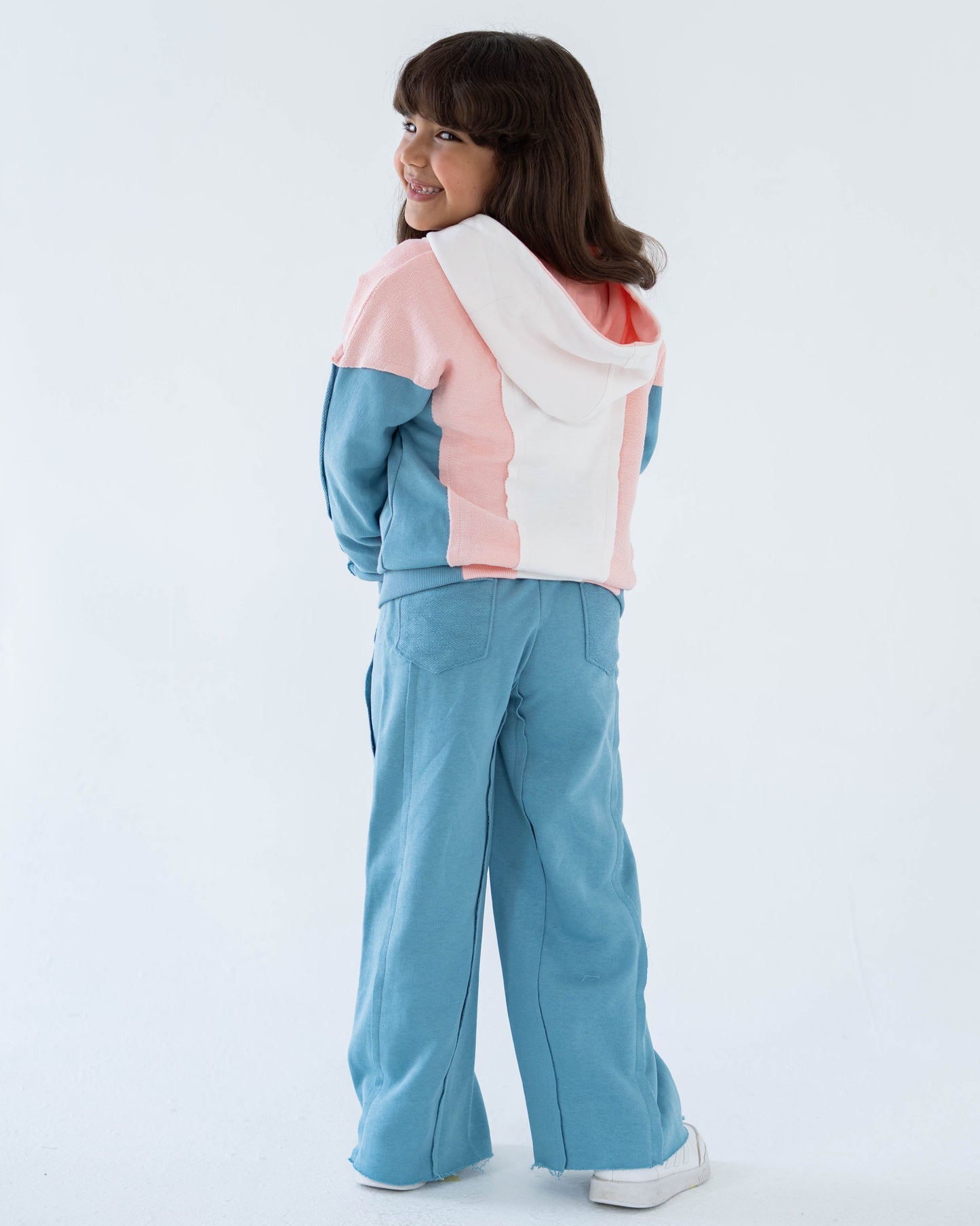 Colorblock Set - Blue/Peach