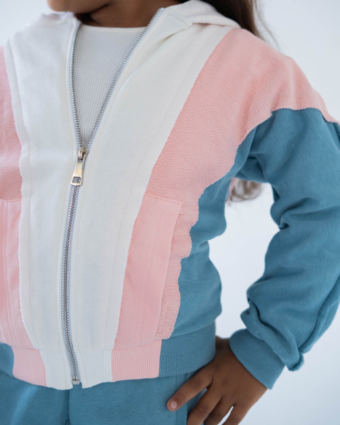 Colorblock Set - Blue/Peach