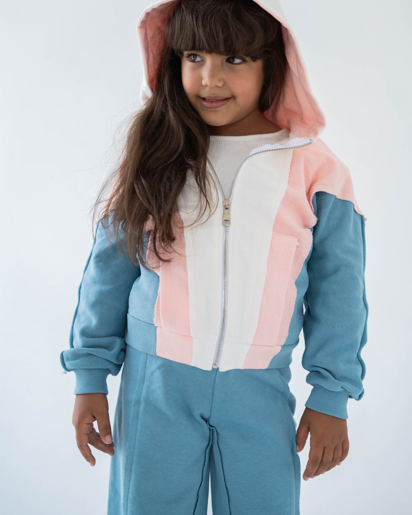 Colorblock Set - Blue/Peach