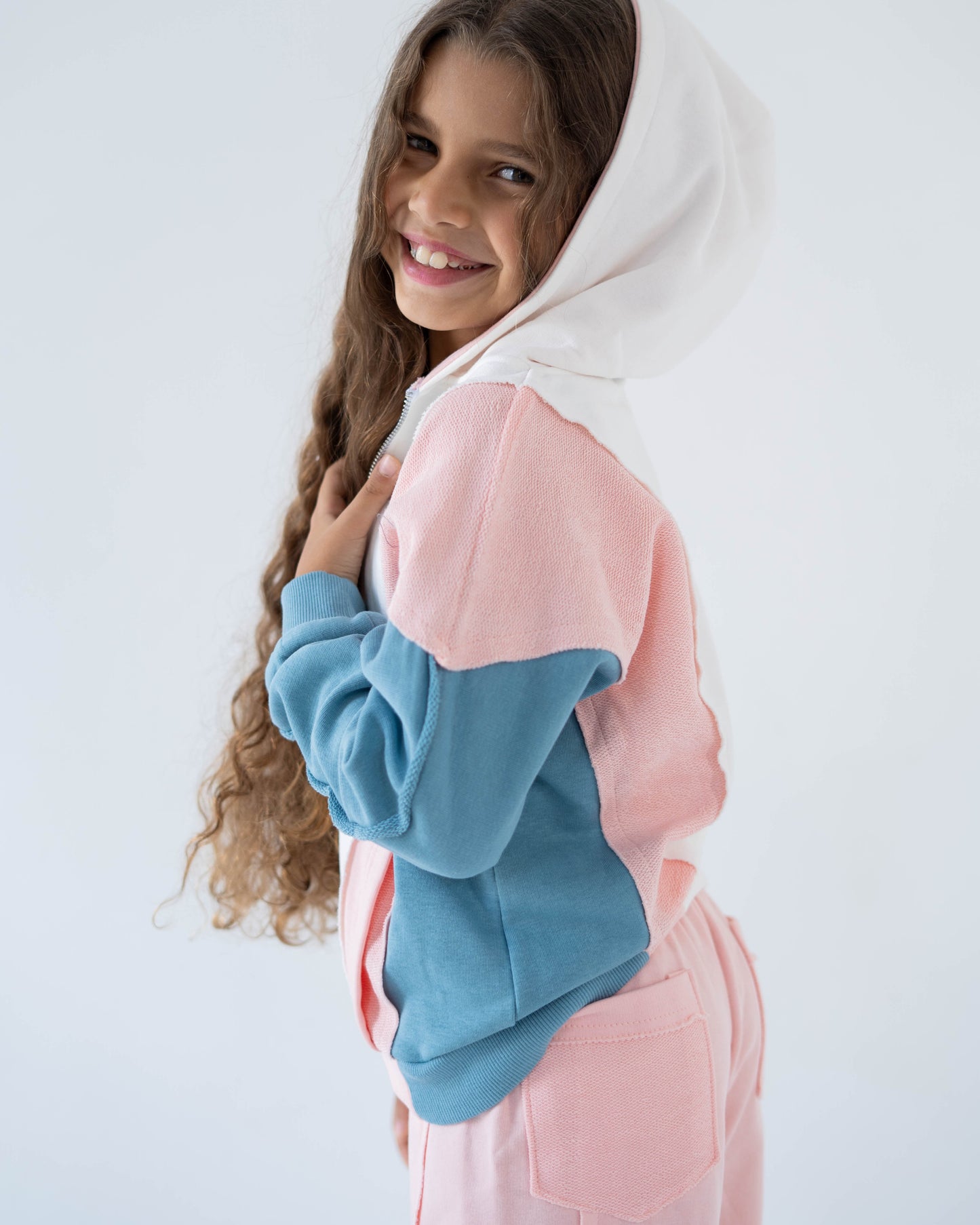Colorblock Set - Peach/Blue