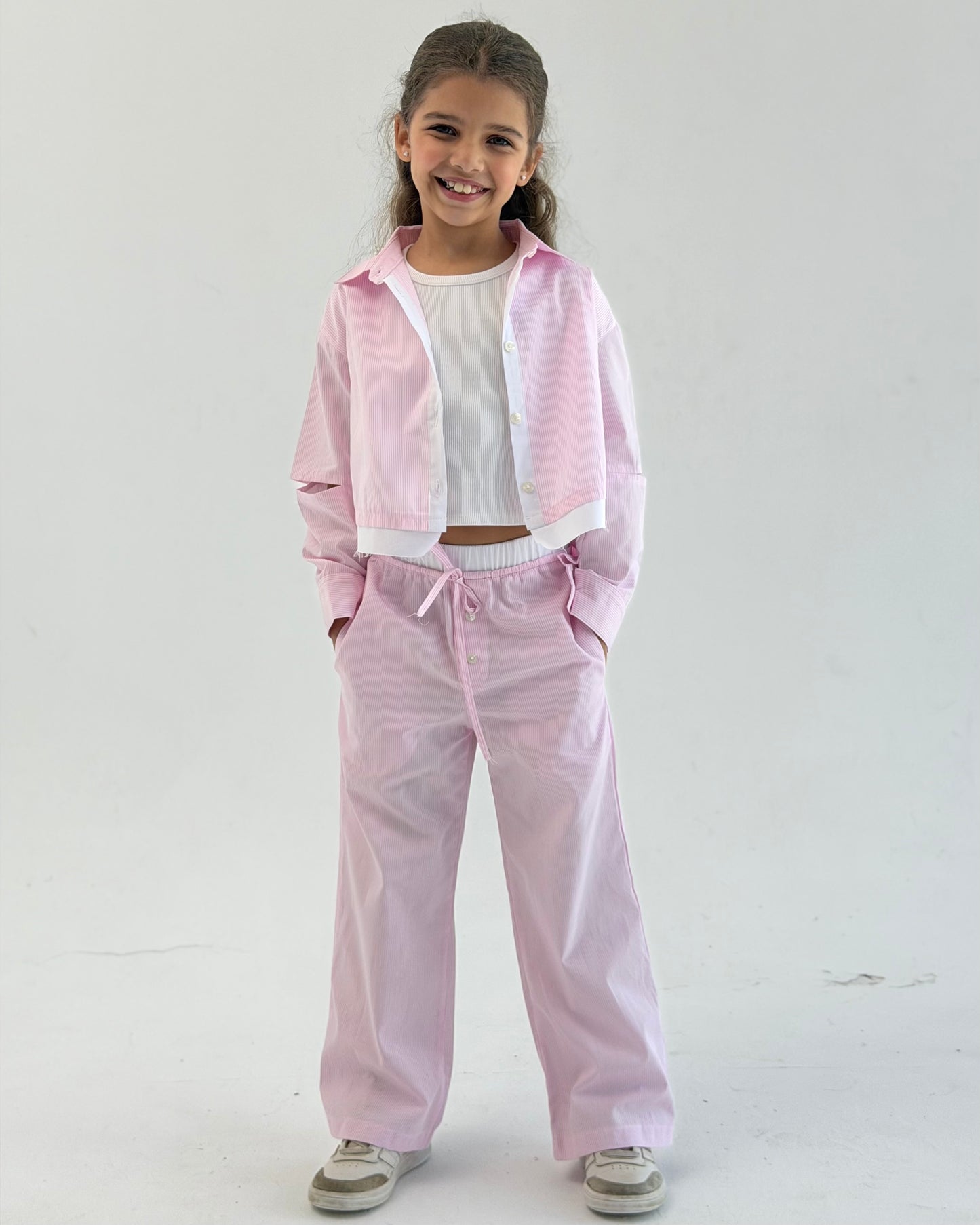 Cutout Pink Stripe Set