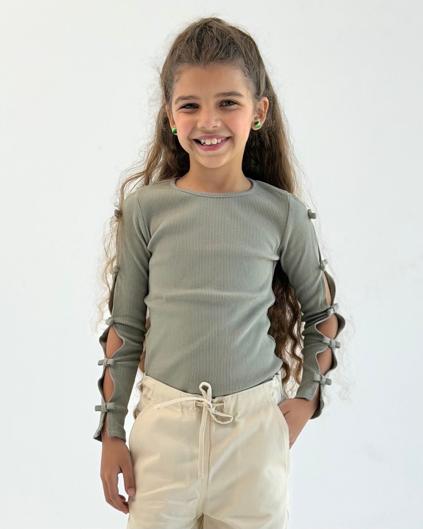 Bow Top in Olive