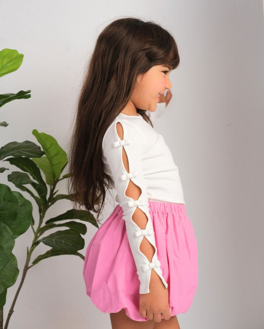 Bow Top in White