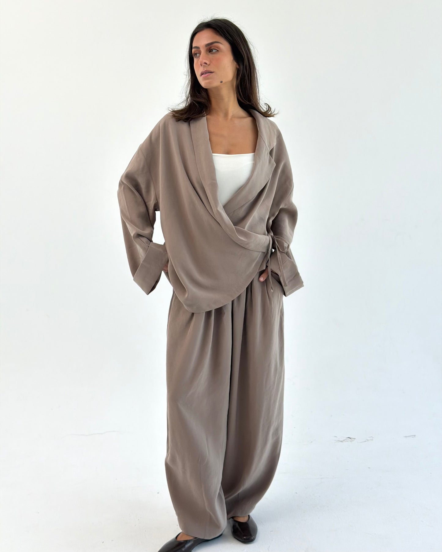 Drape Wrap Set - Mocha