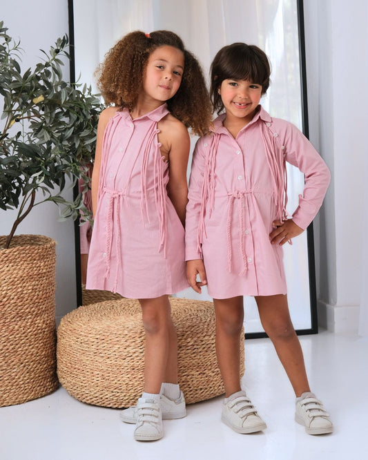 The 2-in-1 Tassel Shirt Dress