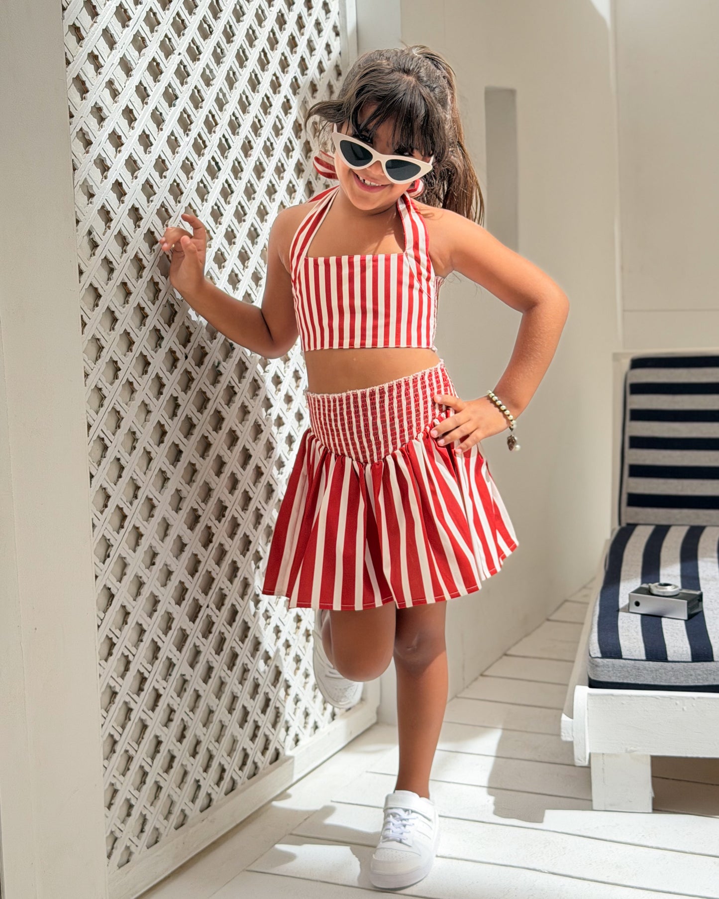 Cherry Stripe Set