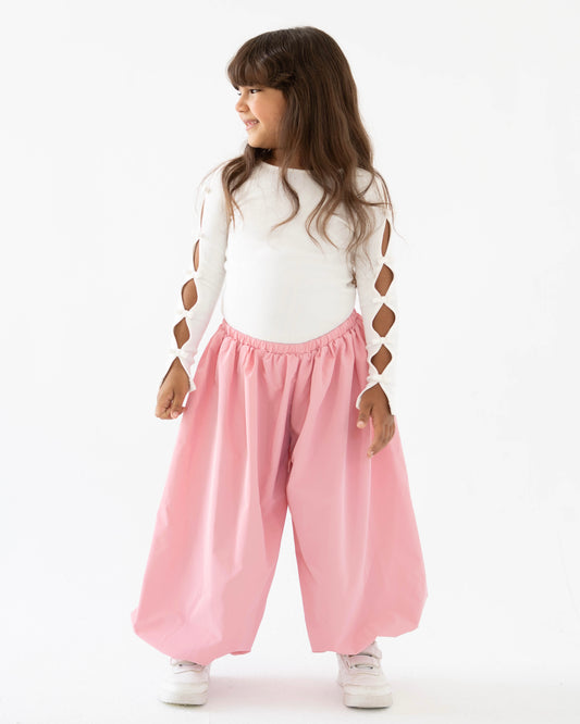 Balloon Pants in Pink - Girls