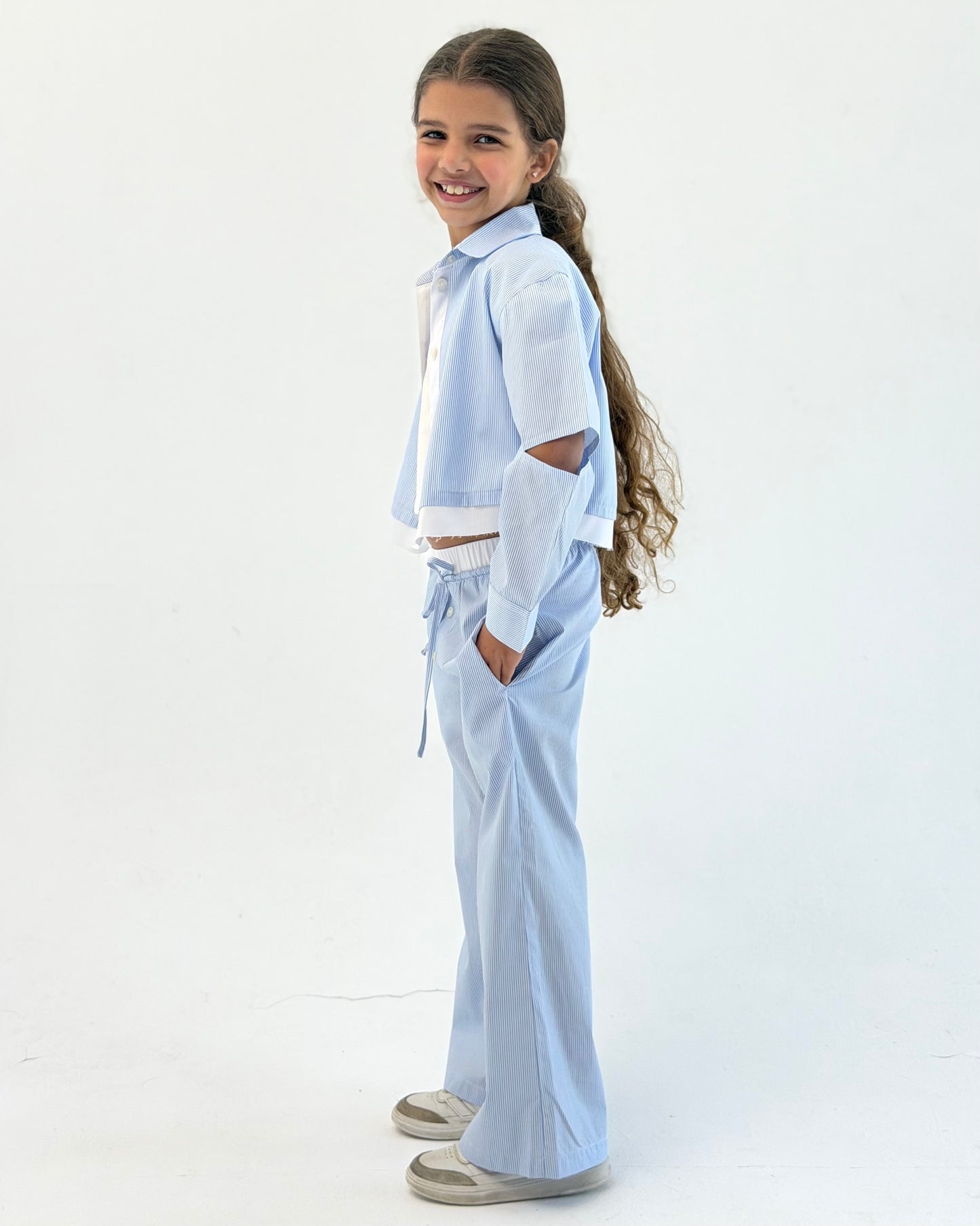 Cutout Blue Stripe Set