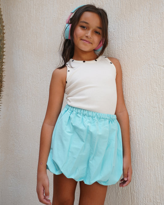 Aqua Blue Bubble Skirt