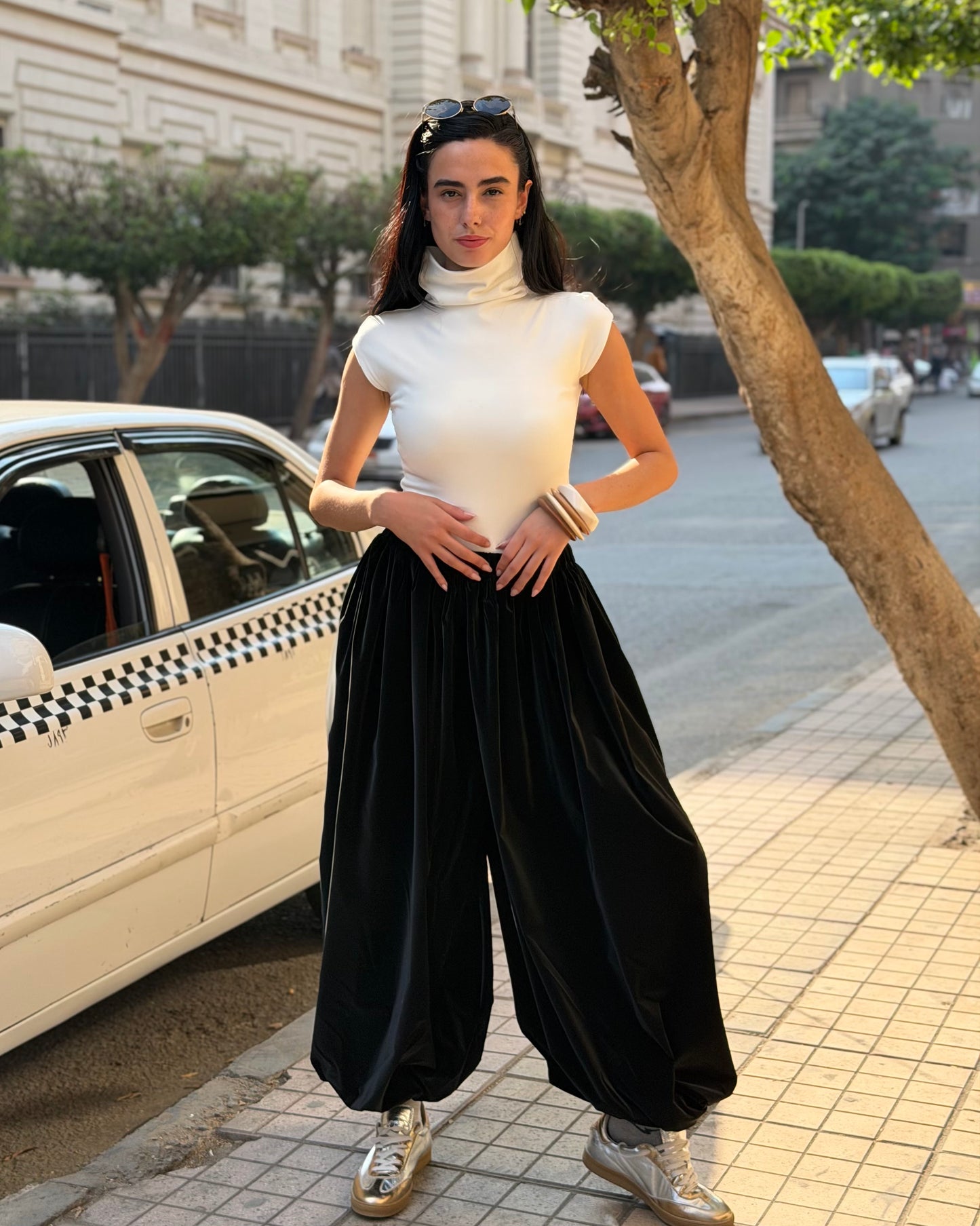 Balloon Pants in Black - Women