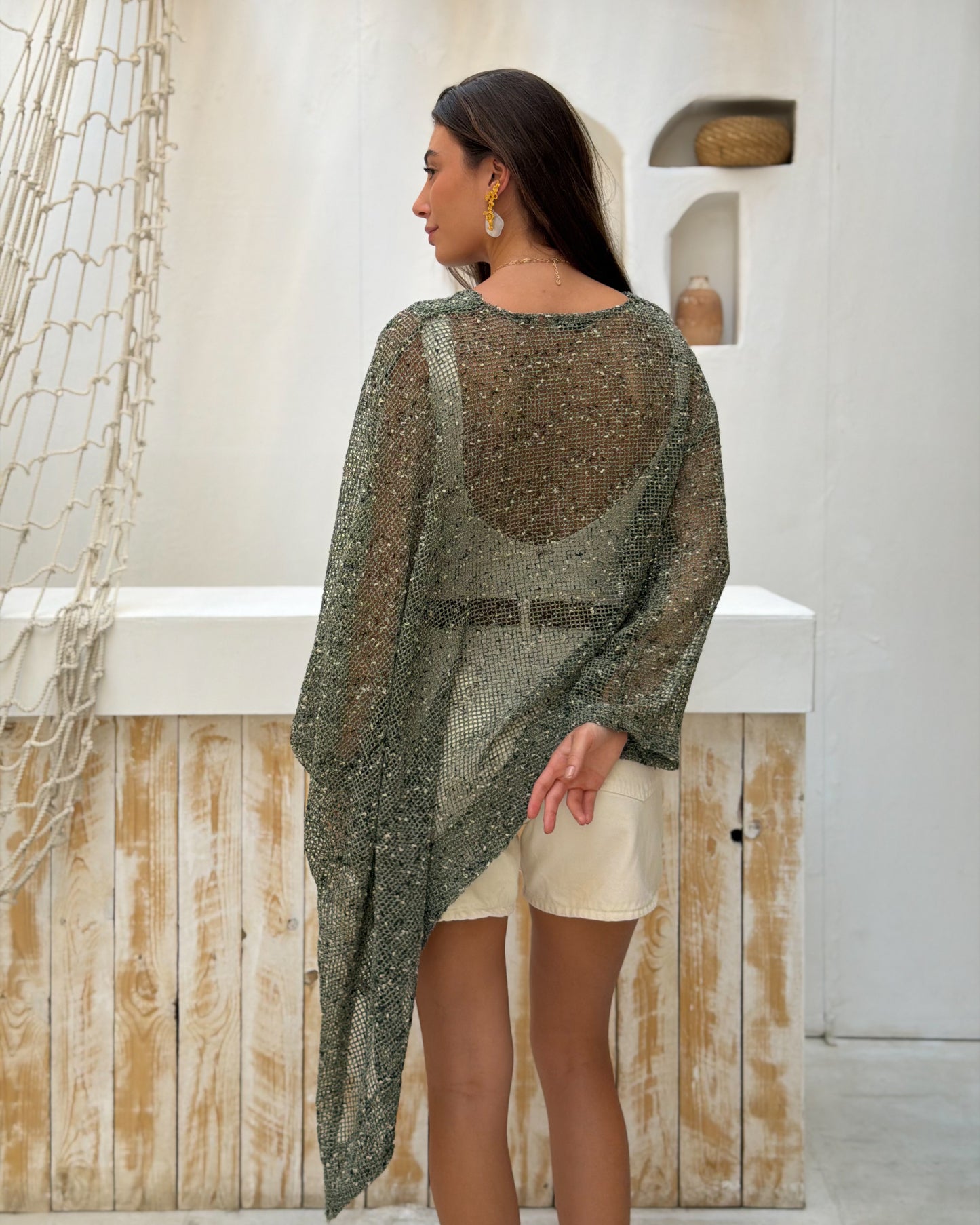 Flow Kimono in Olive