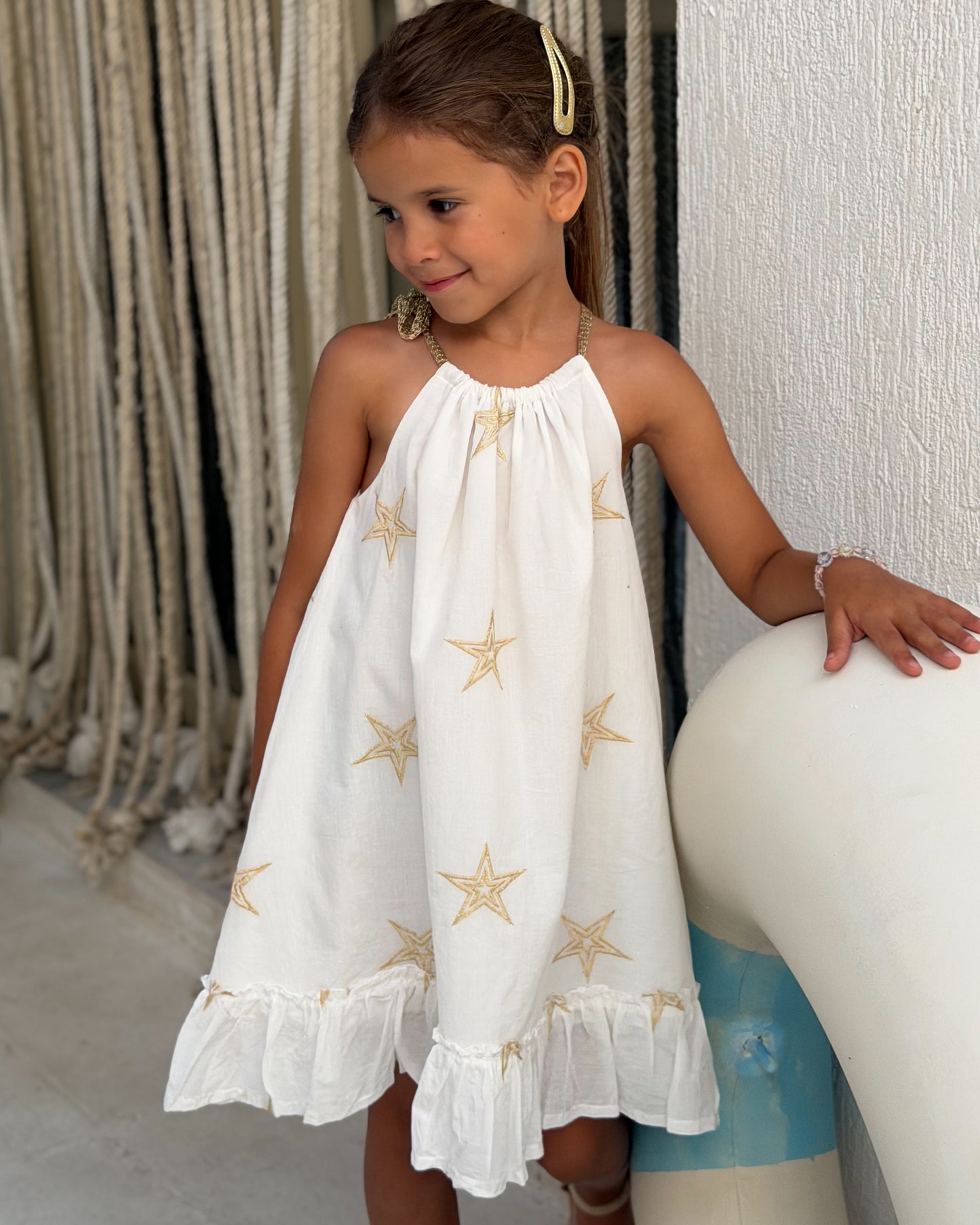Gold Star Halter Dress