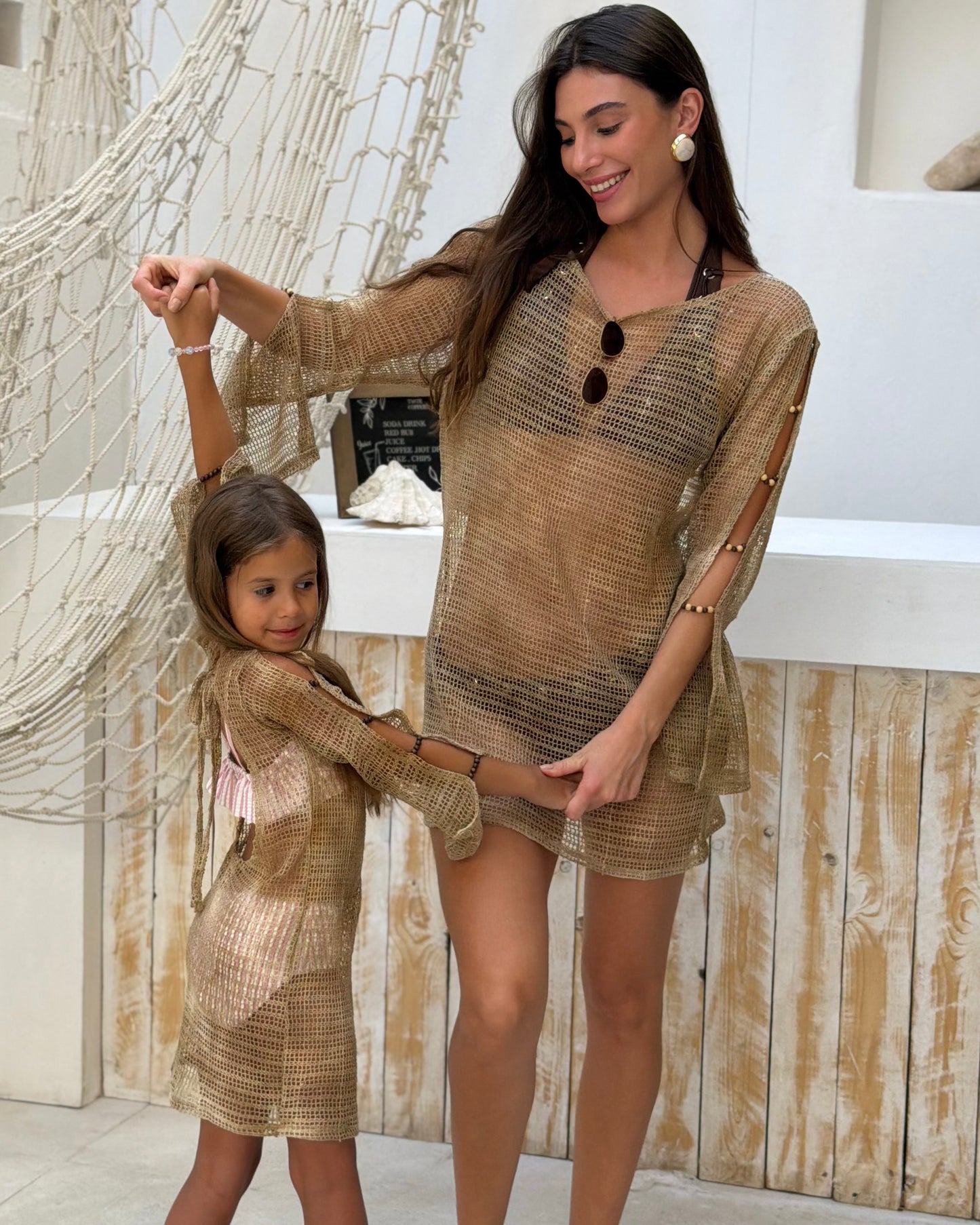 Gold Beaded Cover-Up