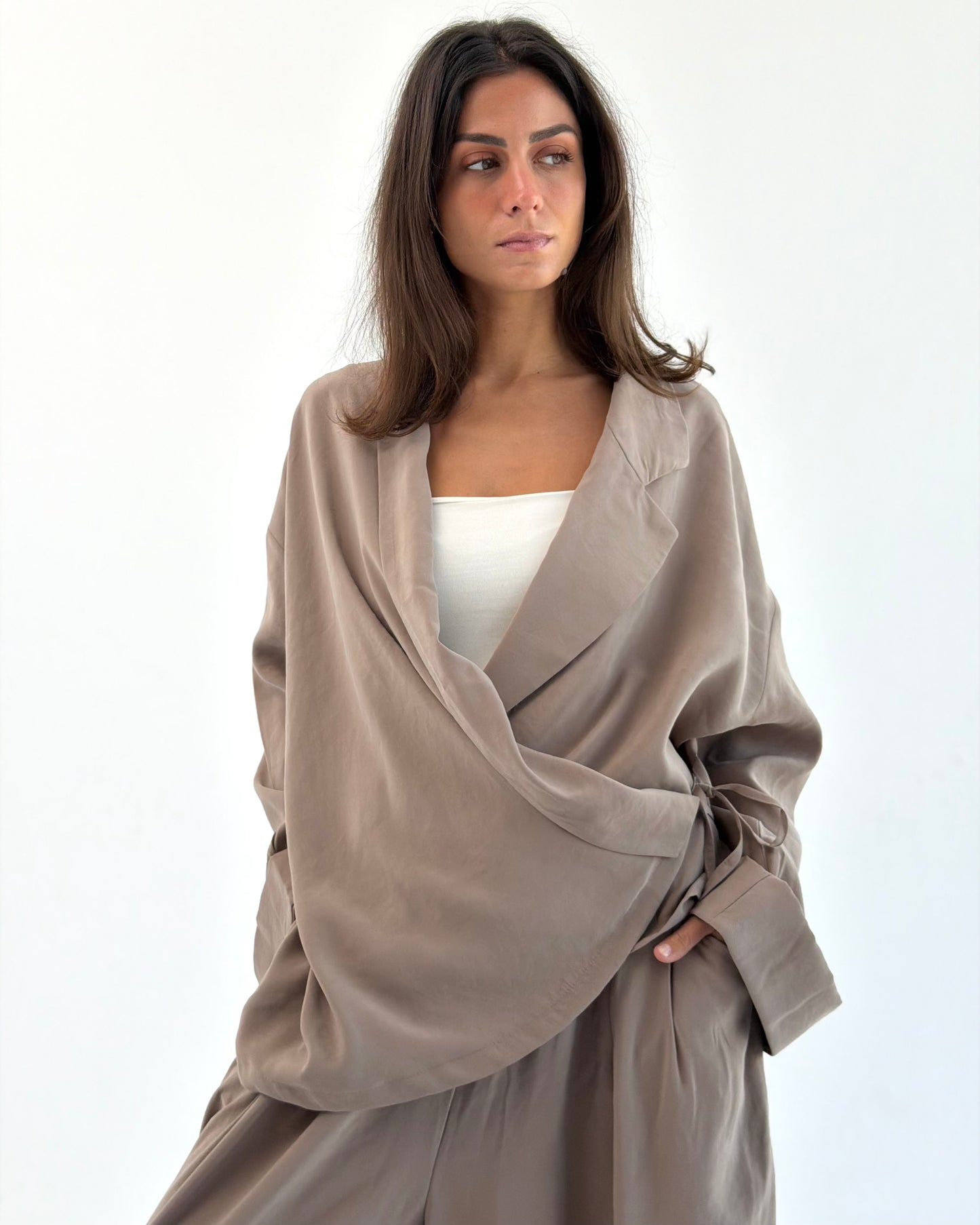 Drape Wrap Set - Mocha