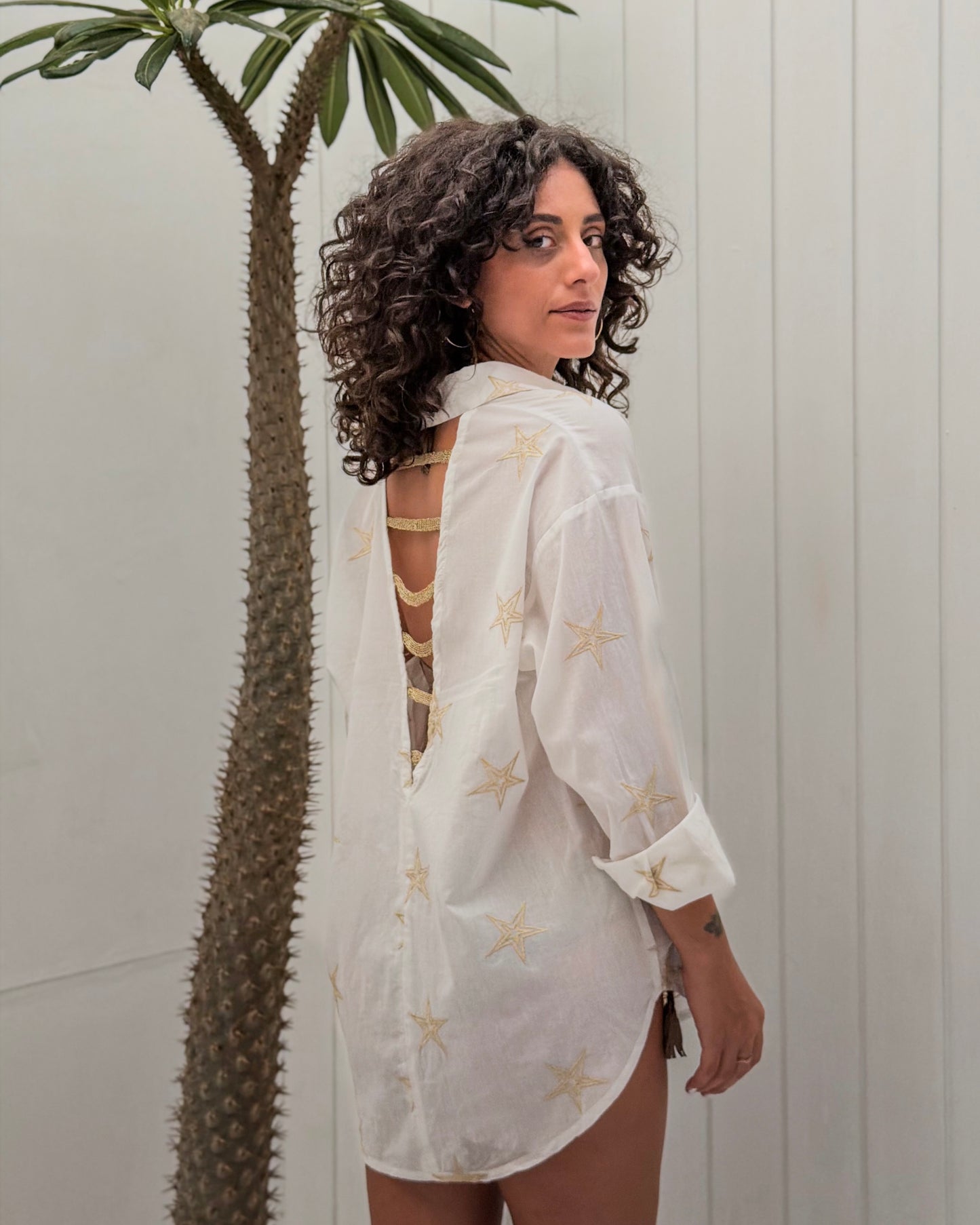 Oversized Cover-Up Shirt - Women