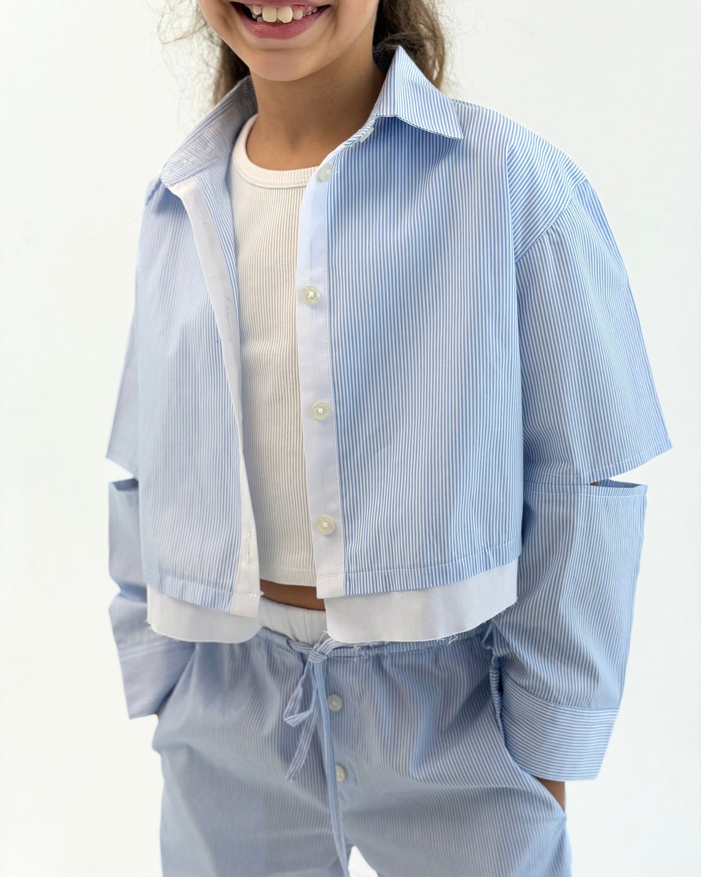 Cutout Blue Stripe Set
