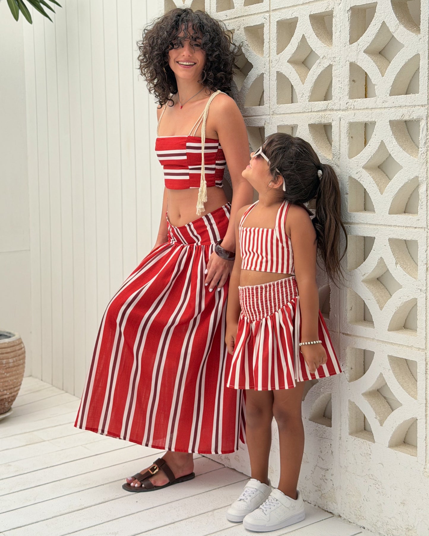 Cherry Stripe Set