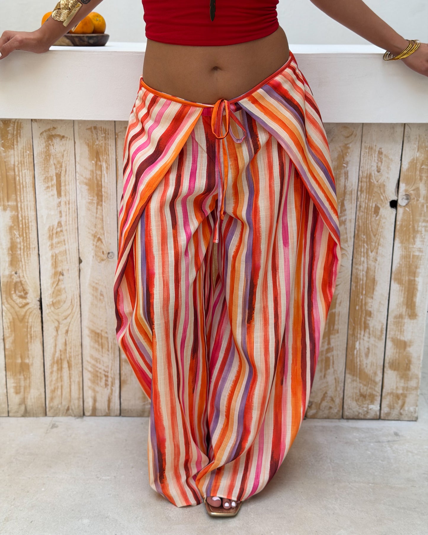 Wrap Pants - Sol Stripes