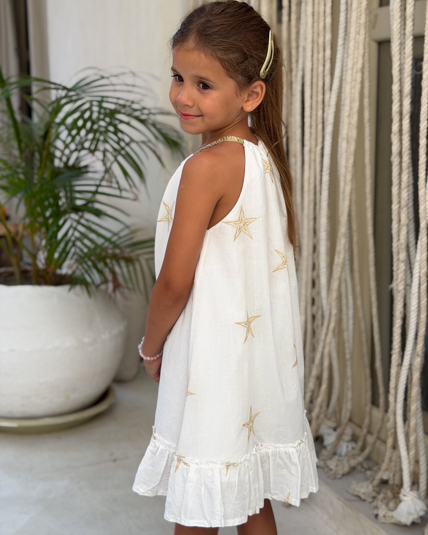 Gold Star Halter Dress