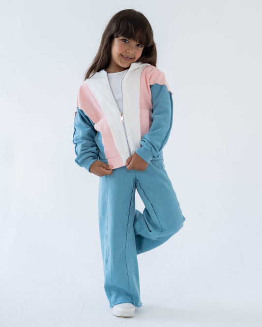 Colorblock Set - Blue/Peach