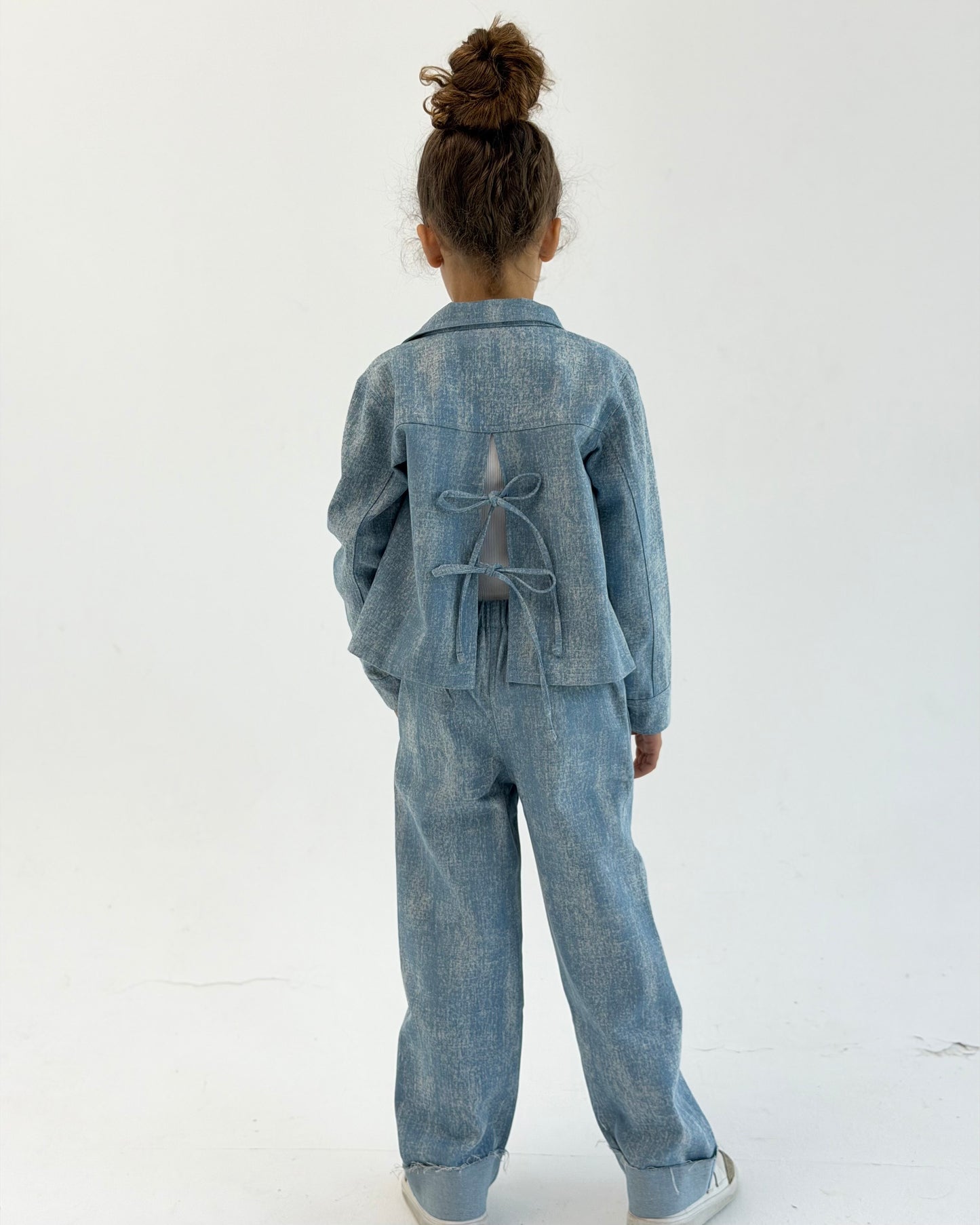 Bow Back Jeans Jacket