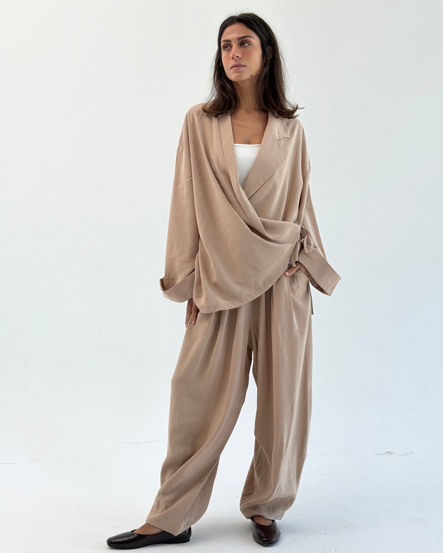 Drape Wrap Set - Beige