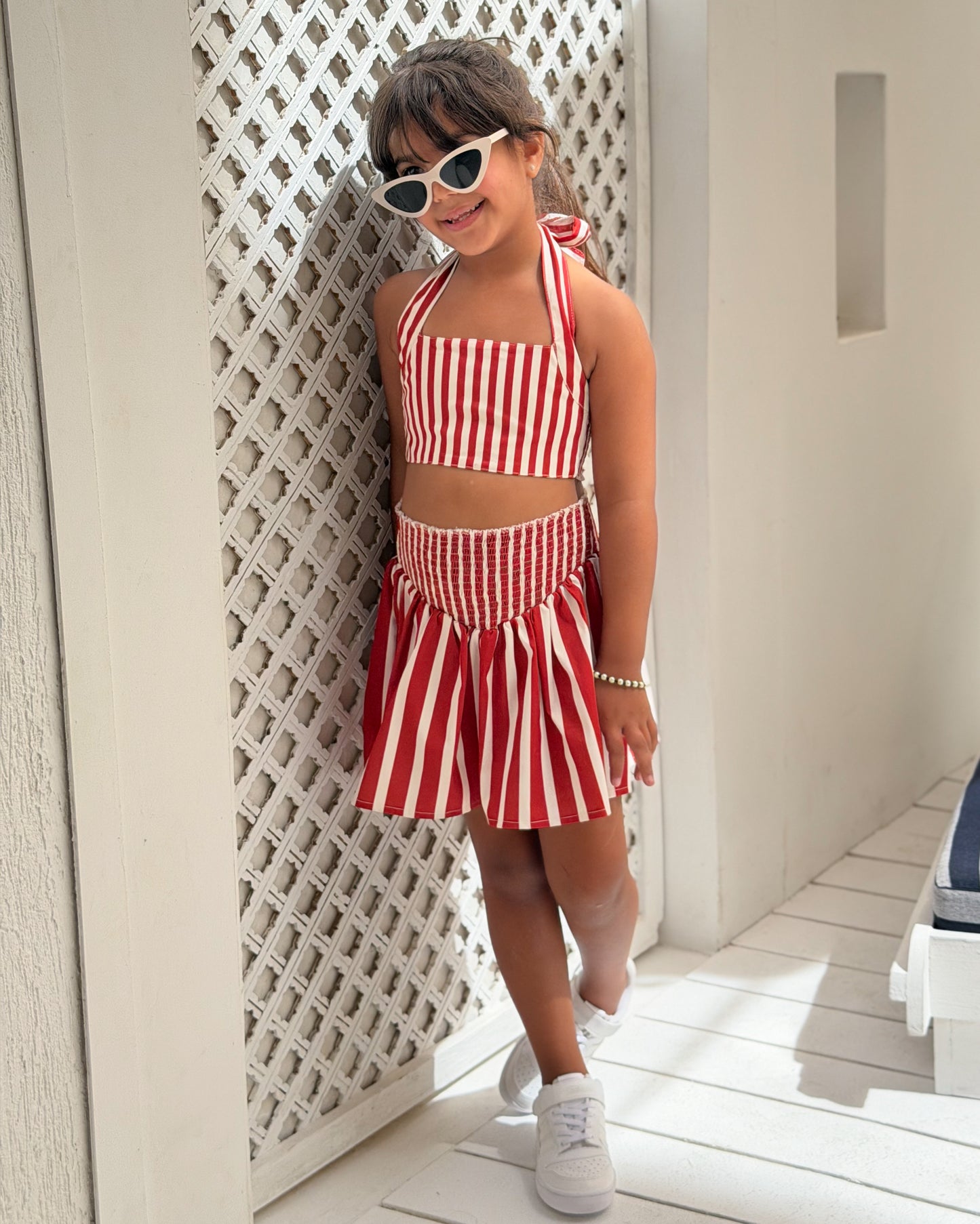 Cherry Stripe Set