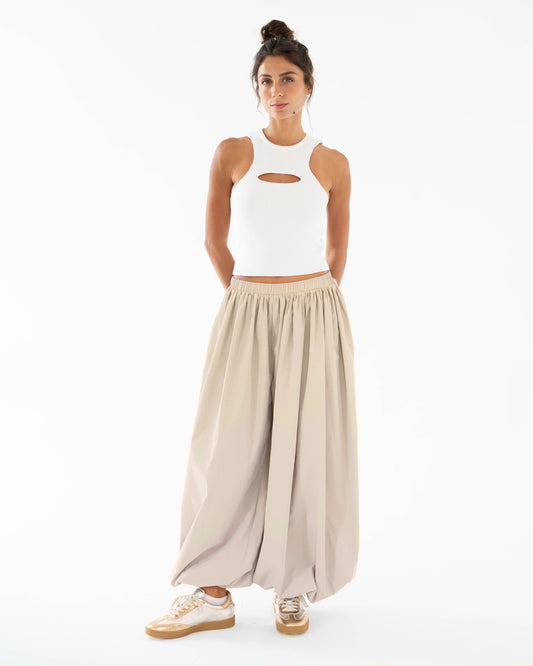 Balloon Pants in Greige - Women