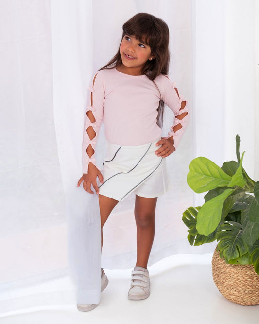 Bow Top in Light Pink